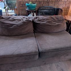 Brown Loveseat