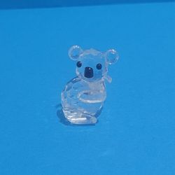 Retired Swarovski Crystal Koala Bear Left Facing Figurine Boxed & COA #014366.