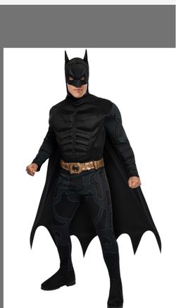 Rubies DC Batman The Dark Knight Rises: Batman Costume For Adults Batman Halloween Costume Men's Large New
