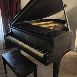 Lyon Healy Vintage Apt. Baby Grand Piano