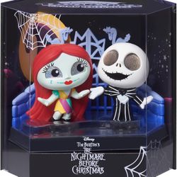 (NEW) Disney Doorables Grand Entrance 3-inch Collectible Figures The Nightmare Before Christmas Jack Skellington and Sally
