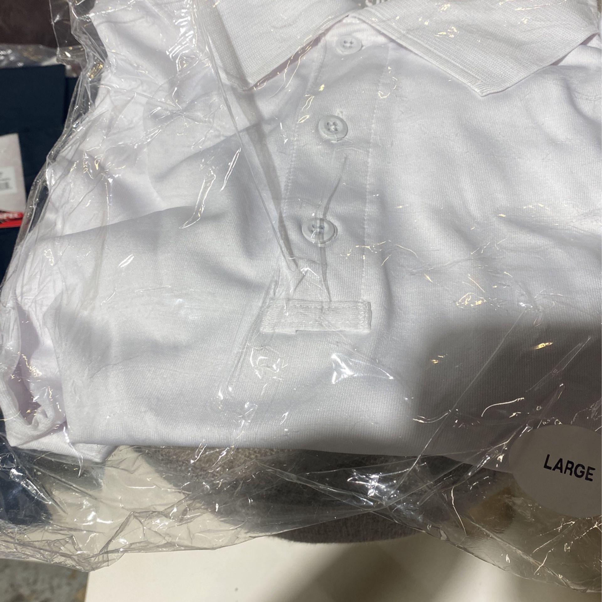 White Work Shirts New Large 