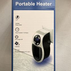 Portable Plug-In Heater – 500W