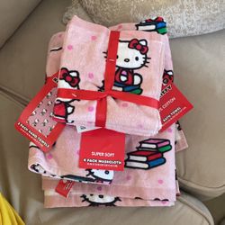 hello kitty bath towel bundle