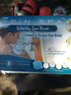 !! Shower Spinning Spa Brush New