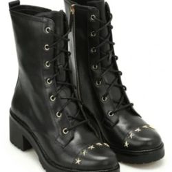 Michael Kors Cody lace-up combat boots, size 5.5.