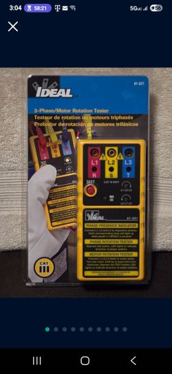 IDEAL
3-Phase/Motor Rotation Tester