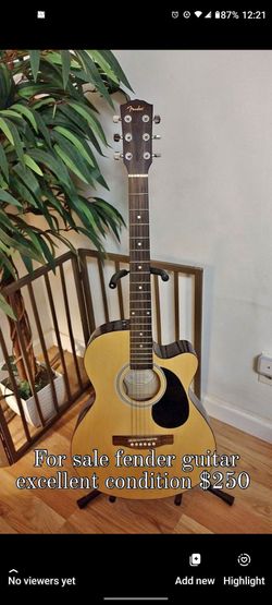 Fender acoustic guitar asking $200