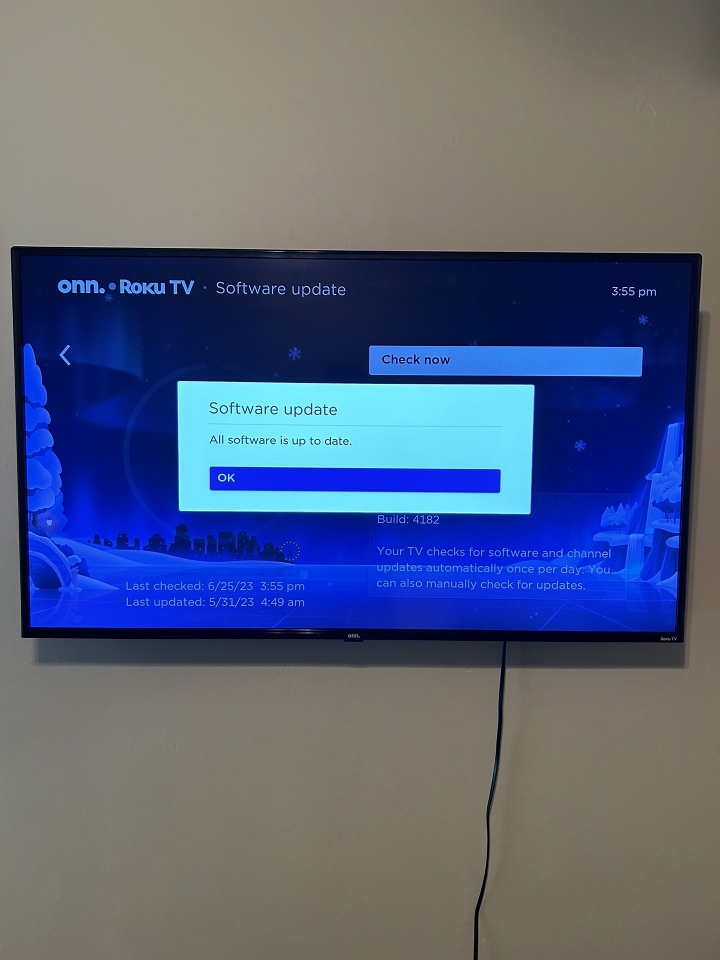 50 Inch Roku TV Wall Mount Included for Sale in El Reno, OK OfferUp