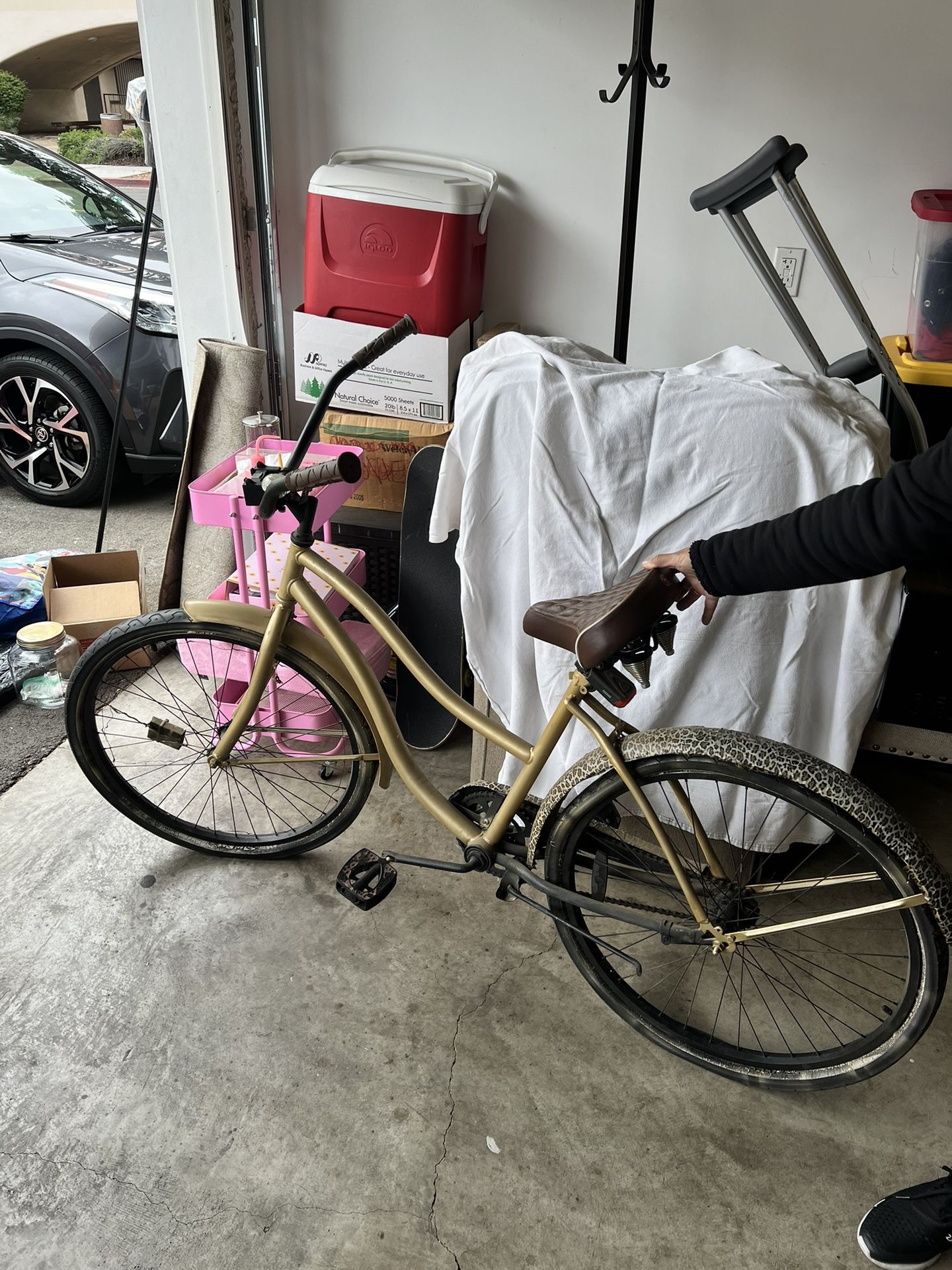 Gold Cruiser Bike