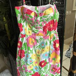 Lilly Pulitzer Floral Sundress – Size 6 
