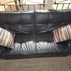 Black Convertable Click Sofa