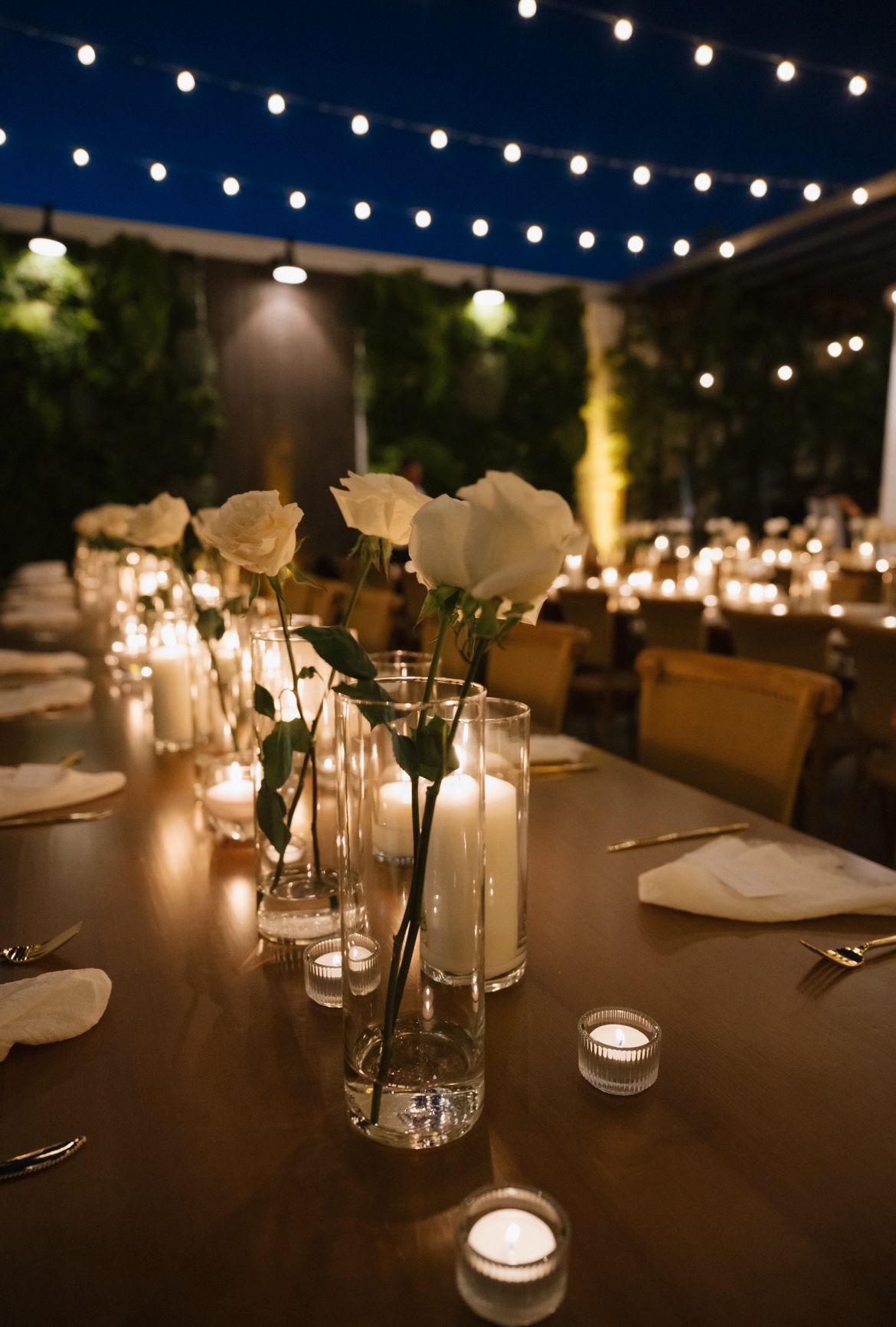 (Set Of 60) Clear Glass Cylinder Vases