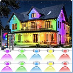 500FT Permanent Outdoor Lights Waterproof with Smart App Control Remote (New)