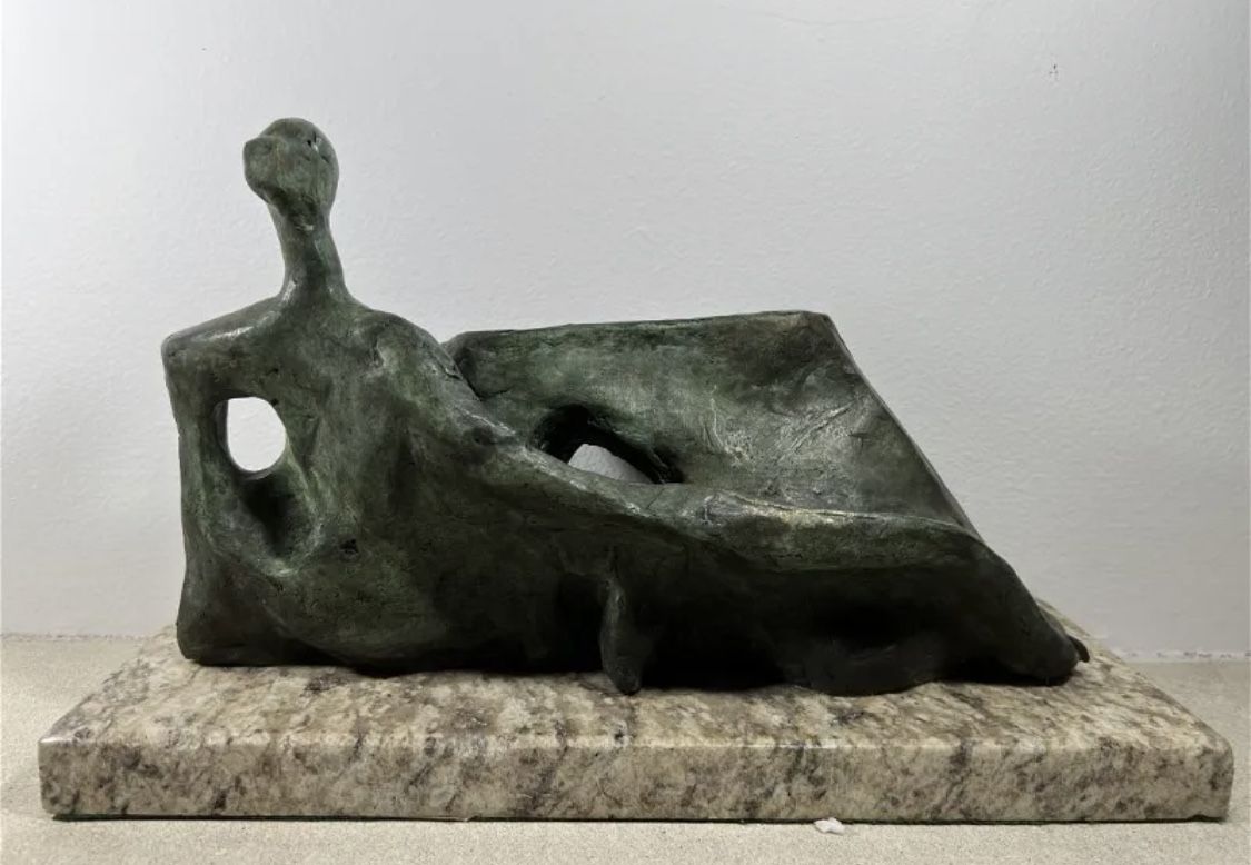 Limited Abstract Bronze After Henry Moore