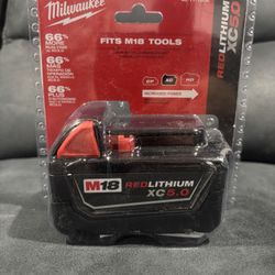 M18 18-Volt 5.0 Ah Lithium-Ion XC Extended Capacity Battery Pack +more options MilwaukeeM18 18-​Volt 5.​0 Ah Lithium-​Ion XC Extended Capacity Battery