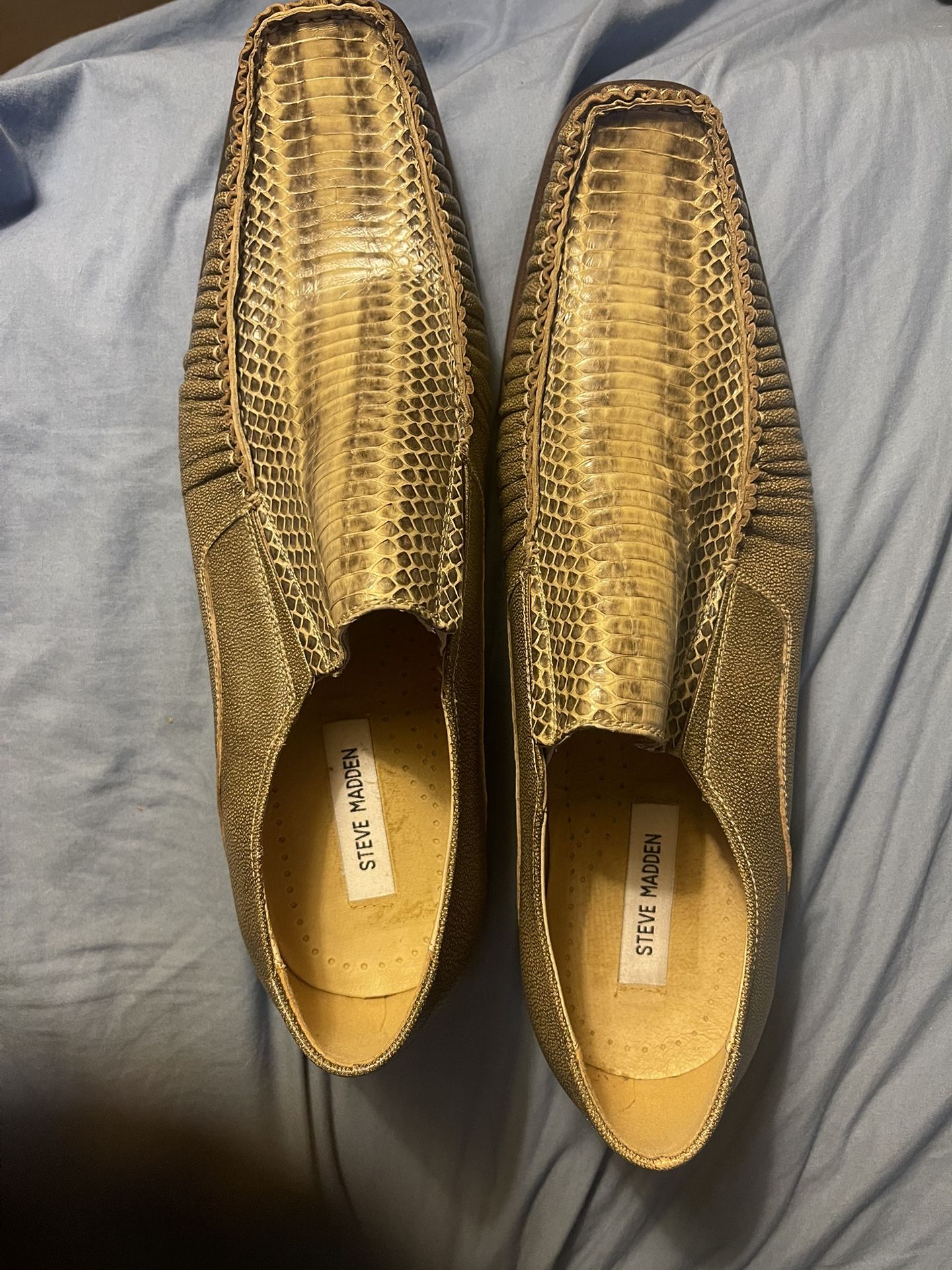 New vintage SNAKESKIN dress shoes sz12