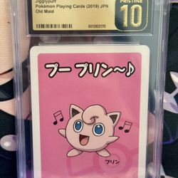 CGC 10 PRISTINE Jigglypuff Old Maid 2019 Japanese Pokemon Card