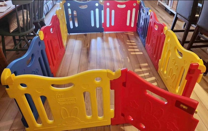 10 Panel Baby Care Playpen Baby Gate Safety Play Yard - See My Items