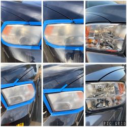 Restored Pair Of Headlights