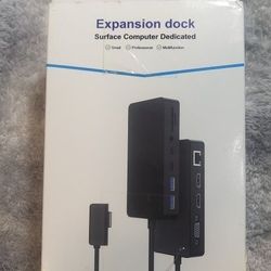 Surface Docking Station, 11-in-1 Dual Monitor 4K@60Hz HDMI +VGA Surface Dock, for Surface Pro 11/10/9/8/X/7/6/5/4, Surface Laptop, Book, Go | 72W Char