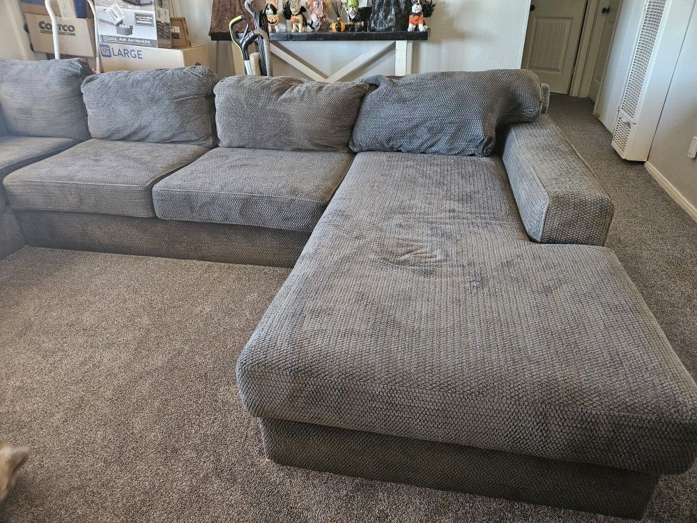 Large Super Comfy Gray Couch