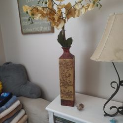 Tall Vase With Flowers