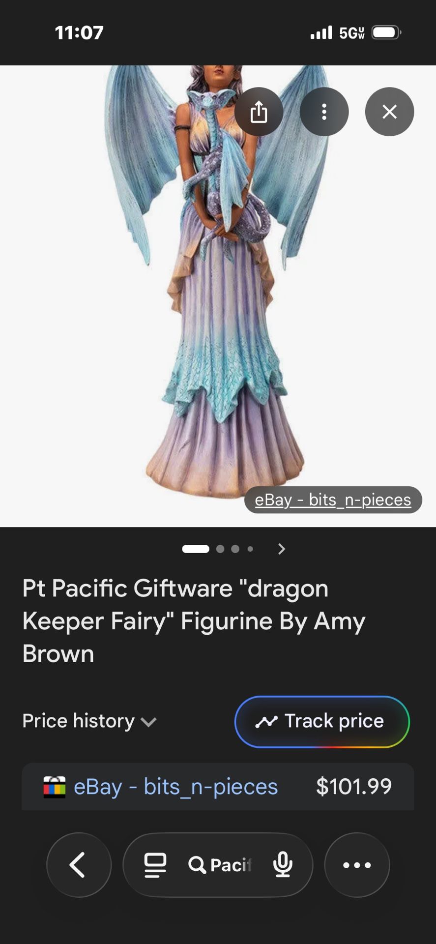 Dragon Keeper Fairy Pacific Giftware