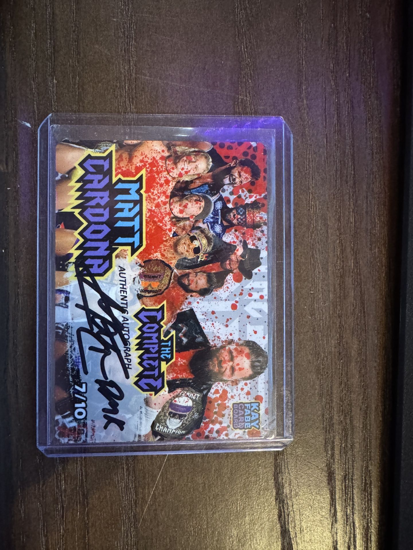 Matt Cardona Kayfabe Auto