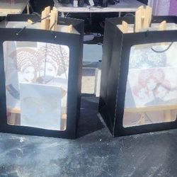 Paint Canvas With Easel And Paint Brushes 