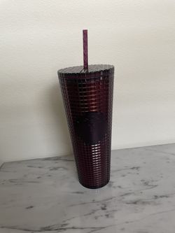 Starbucks Dark Purple Grid