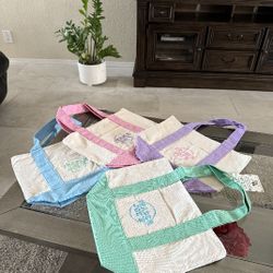 Trader Joe's Pastel Mini Canvas Tote Bags 2025 LIMITED EDITION