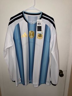 NWT Adidas Argentina Soccer Jersey long sleeve