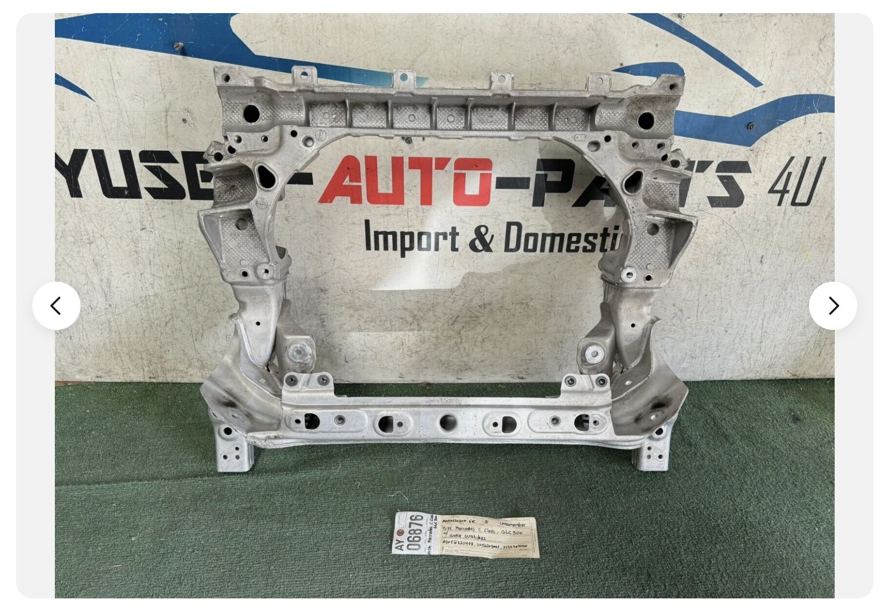 2015 - 2021 MERCEDES C CLASS GLC CLASS FRONT SUBFRAME CROSSMEMBER CRADLE OEM 