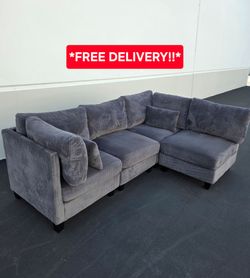 Beautiful Modular Corduroy Sofa