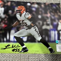 Logan Wilson Signed Autograph 8x10 Photo- Metabilia Coa -Cincinnati Bengals