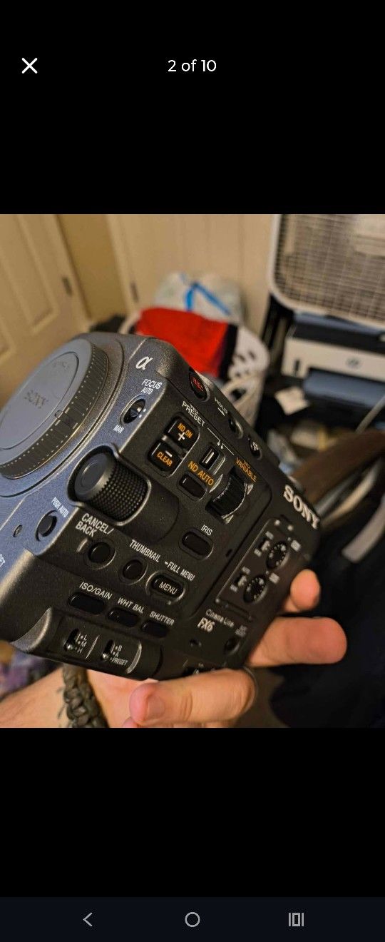 Sony Fx6 Camera With 2024 MacBook Air