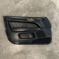 95-00 Lexus LS400 Front Left Driver Side Door Panel Black Leather OEM
