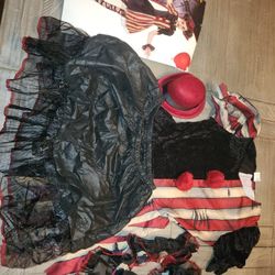 Child Twisted Clown Costume Size 12-14 