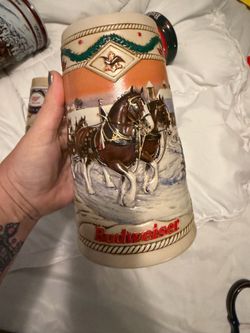 Budweiser 1996 Holiday Stein