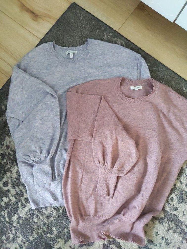 Two Ella Moss Sweaters