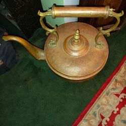 Antique 1900s Brass Water Pitcher 