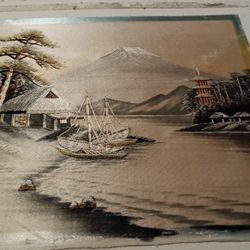 Vintage Silk Embroidery Art 