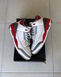 Jordan 3 fire red size 9.5