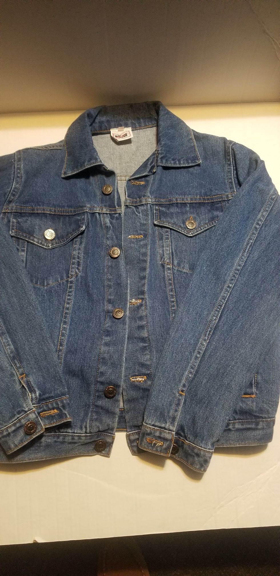WOMEN'S CUSTOM EMBROIDERED COWBOYS DENIUM JEAN JACKET SZ.6