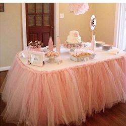 Tutu table skirt different colors $20 Each  depending on size of tutu skirt