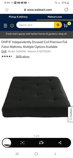 New in box 8 inch futon sofa