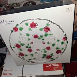 MIKASA CELEBRATIONS ROSE GARDEN PLATTER
