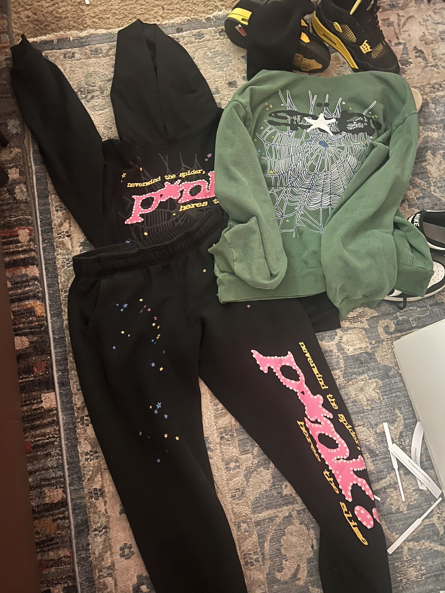 Sp5der Hoodies And Pants