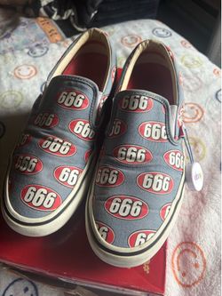 Supreme 666 vans slip on Size US 10.5.